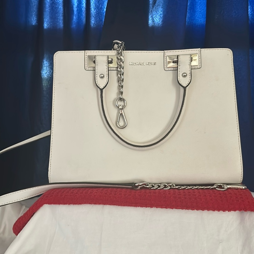 White MK bag